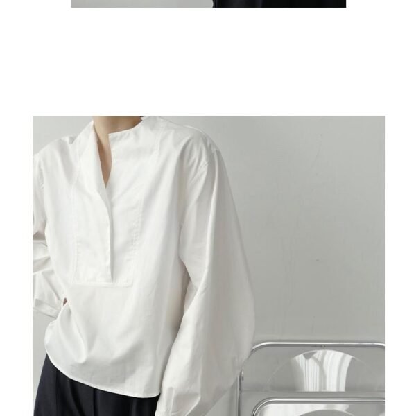 P55 Lazy Pullover Long Sleeve Temperament Shirt