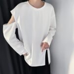 B251 Solid Color Loose Long Sleeve T-shirt
