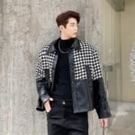 H1137 P115 Small Fragrant Wind and Leather Jacket