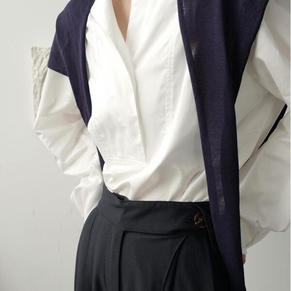 P55 Lazy Pullover Long Sleeve Temperament Shirt