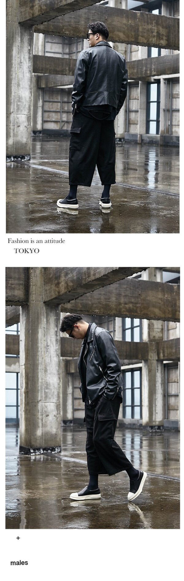 Wide Leg Dark Hong Kong Style Yamamoto Style Four Season Loose Straight Tube Men's Casual Pants