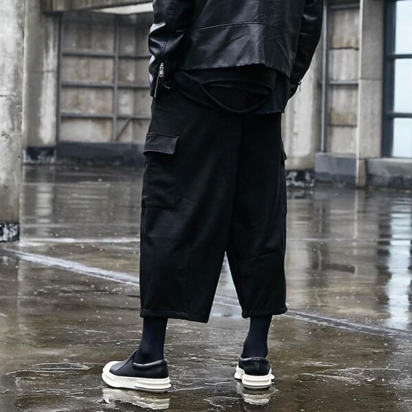 Wide Leg Dark Hong Kong Style Yamamoto Style Four Season Loose Straight Tube Men's Casual Pants
