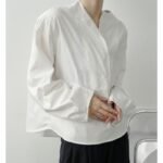 P55 Lazy Pullover Long Sleeve Temperament Shirt