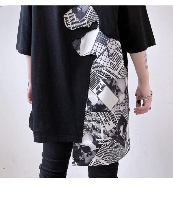 Men's Loose Hip-hop Casual Short Sleeve T-shirt