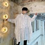 Irregular Wide Version Long Sleeve Shirt Fashion Men's Long Shirt