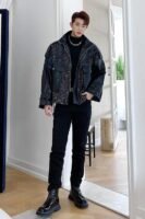 H1138 P115 Stitching Fried Street Jacket