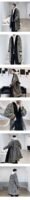 Retro Plaid Wool Coat Plaid Trench Coat Flannel Coat Checkered Jacket Double Breasted Coat