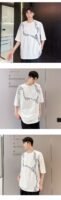 A452--6121--P55 New Summer Fashion Stitching Round Neck T-shirt