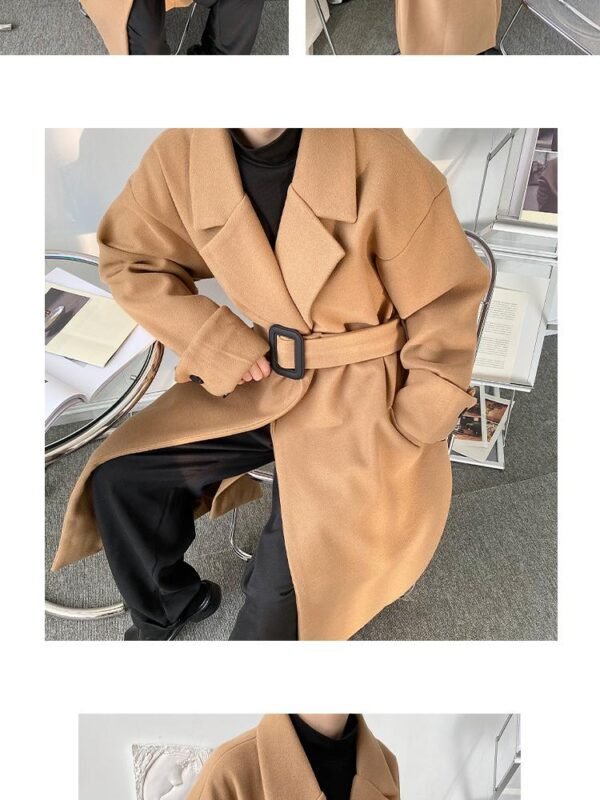 P120 Autumn and Winter Loose Decoration Woolen Coat