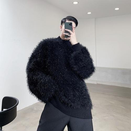 Androgynous Mohair Sweater Oversize Sweater White Sweater Black Sweater