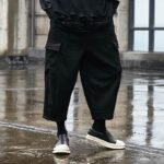 Wide Leg Dark Hong Kong Style Yamamoto Style Four Season Loose Straight Tube Men's Casual Pants