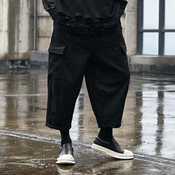Wide Leg Dark Hong Kong Style Yamamoto Style Four Season Loose Straight Tube Men's Casual Pants
