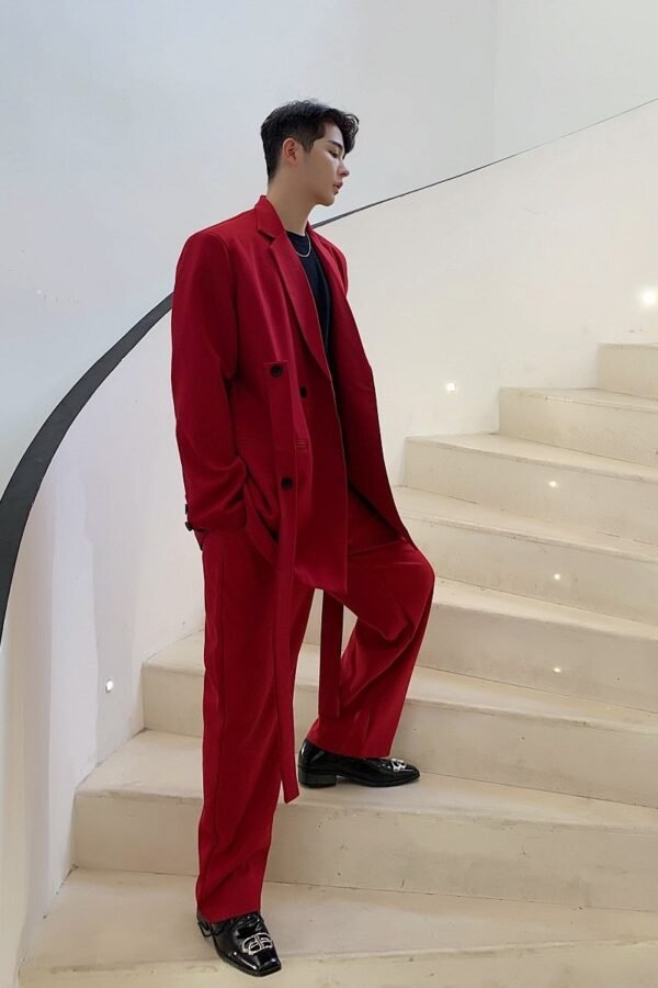 A246-3914-P135 Net Red Temperament Catwalk Streamer Long Suit