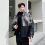 H1137 P115 Small Fragrant Wind and Leather Jacket