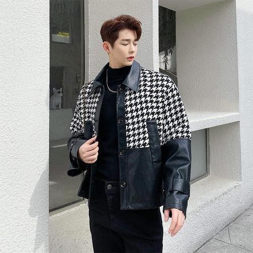 H1137 P115 Small Fragrant Wind and Leather Jacket