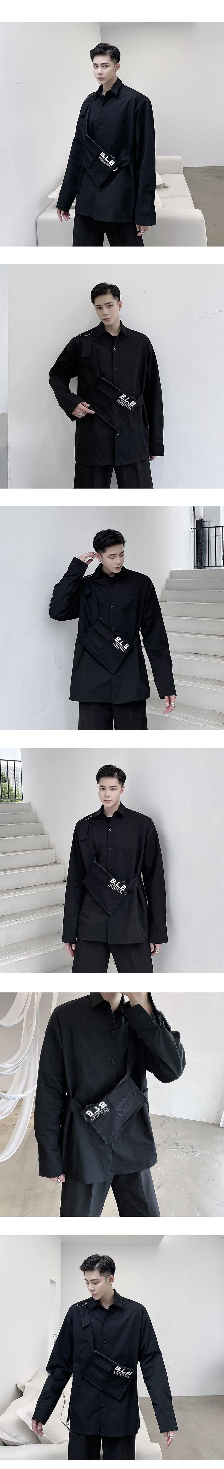 P85 Dark Three-dimensional Pocket Shirt Jacket