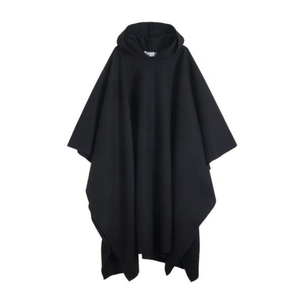 Yamamoto Style Dark Funeral Super Long Hooded Windbreaker Oversize Hedging Cape Over-the-knee Coat