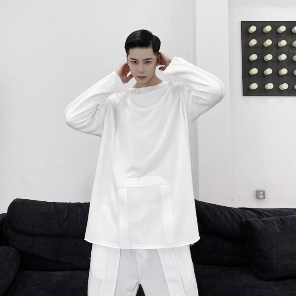 A452--652--P75  A New Round Collar, Dark Collar, Wind Jacket, Woolen Sweater, Men's Fashion Blazer  Tide