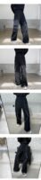 Trendy Outfits Loose Wide Leg Stereo Pocket Overalls Mens Goth Pants Chain Baggy Pants