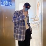 P140 Net Red Hairdresser Small Suit Jacket