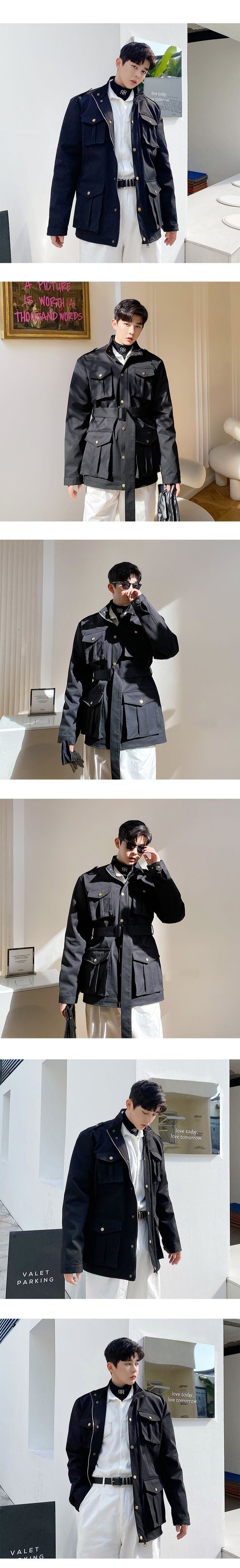P135 Fashion Short Style Overcome Workwear Jacket