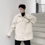 KK1576 Winter Pure Thicken Jacket Men's Loose Cotton Jacket