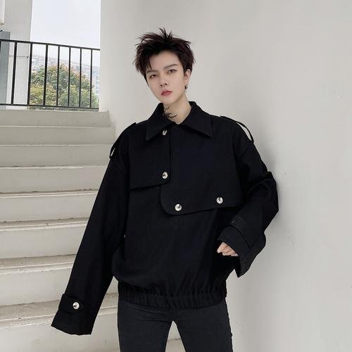 KK1598/P135 Layered Design Pullover Jacket