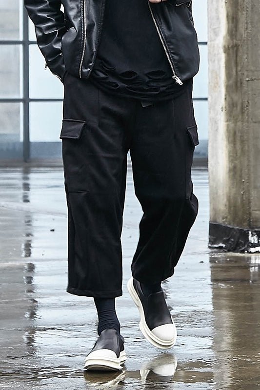 Wide Leg Dark Hong Kong Style Yamamoto Style Four Season Loose Straight Tube Men's Casual Pants