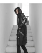 Fashion Streetwear Mesh Cardigan Mesh Jacket Loose Cardigan