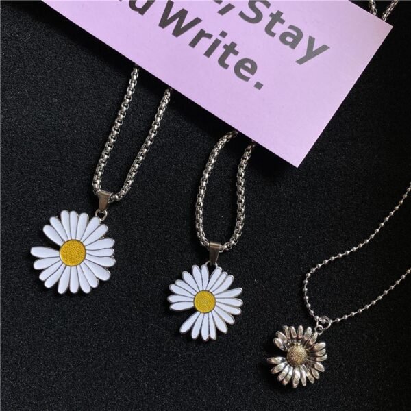 Fashion Daisy Chain Necklace Sunflower Necklace Flower Necklace