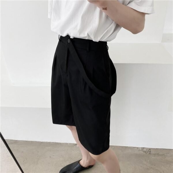 F48-P50 Detachable Ribbon Casual Elastic Short Trousers