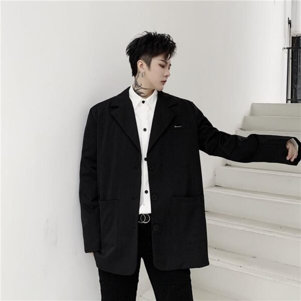 TF20 New Net Red Loose Belt Decoration Korean Long-sleeved Casual Thin Suit Jacket