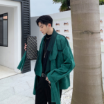 Fall Fashion Irregular Windbreaker Jacket Short Trenchcoat