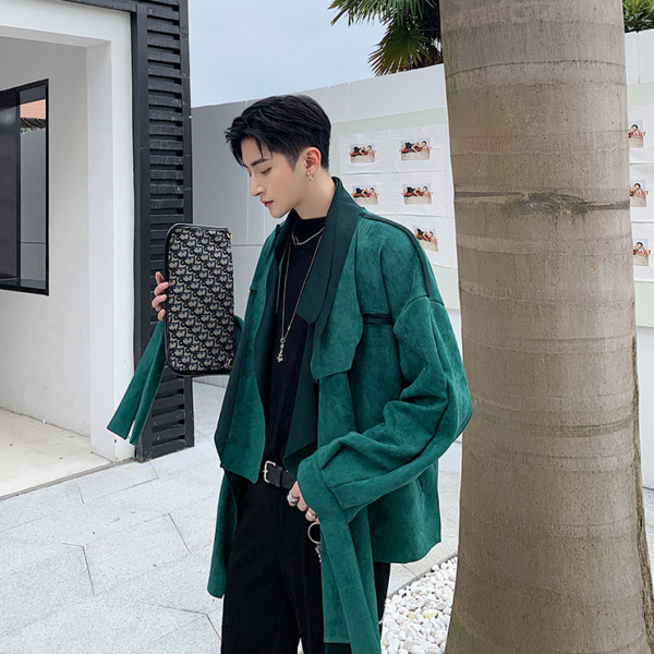 Fall Fashion Irregular Windbreaker Jacket Short Trenchcoat