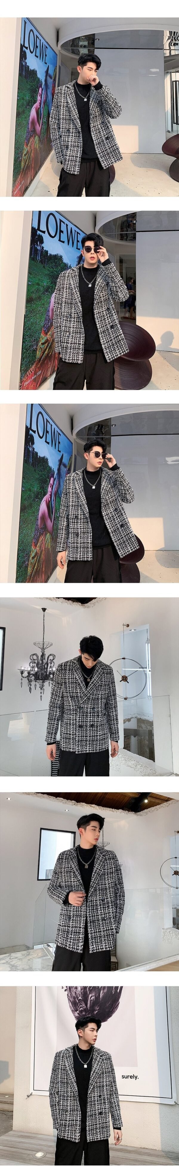 P120 Korean Slim Casual Suit Jacket