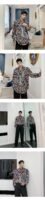 Homemade Lazy Style Retro Personality Totem with Loose Long-sleeved Shirt