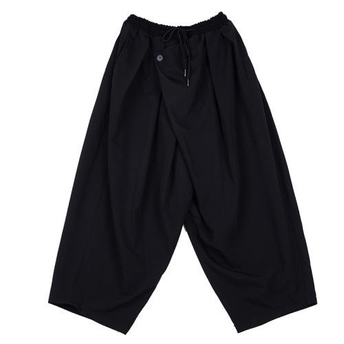 Dark Japanese Style Loose Pleated Straight Tube Men's Casual Pants