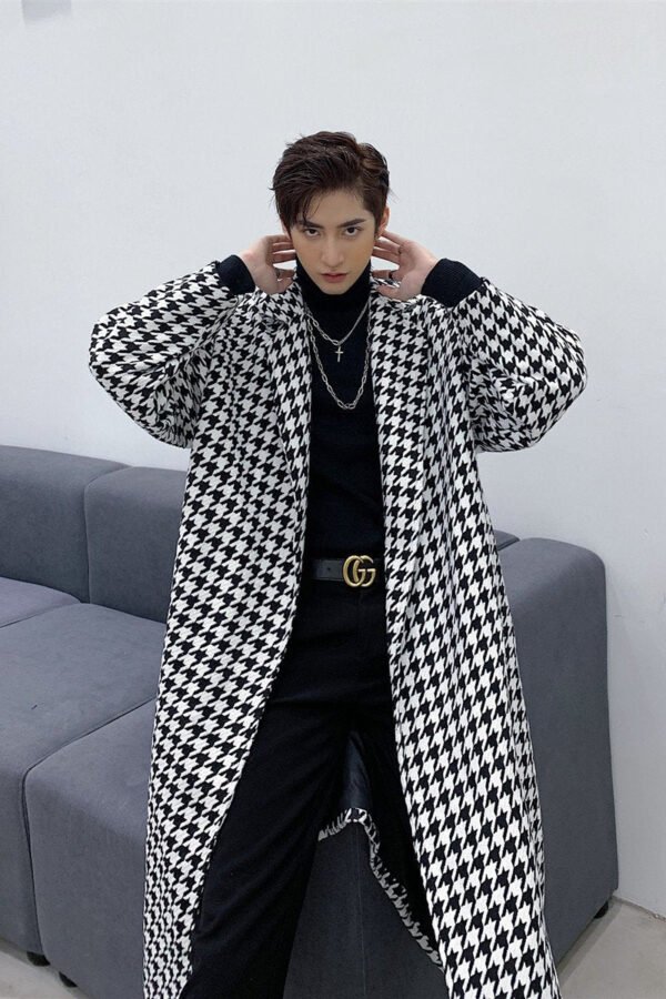 Retro Autumn and Winter Korean Youth Long Coat