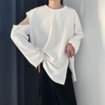 B251 Solid Color Loose Long Sleeve T-shirt