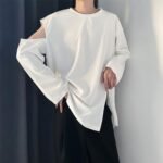 B251 Solid Color Loose Long Sleeve T-shirt