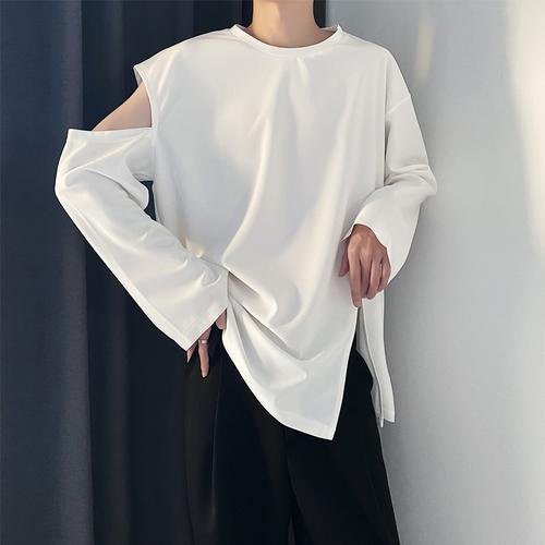 B251 Solid Color Loose Long Sleeve T-shirt