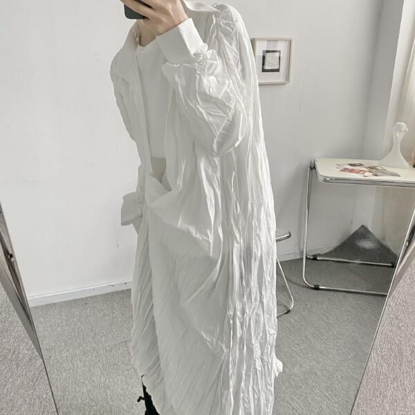 2002 P70 Japanese Creased Loose Long Shirt