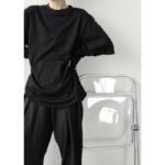 YM03P45 Minimalist, Lazy, Niche, Irregular Gloves T Shirts