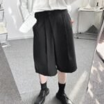 K2930 P55 Korean Style Niche Asymmetric Design Trousers