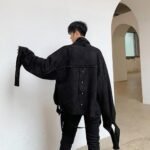 Fall Fashion Irregular Windbreaker Jacket Short Trenchcoat