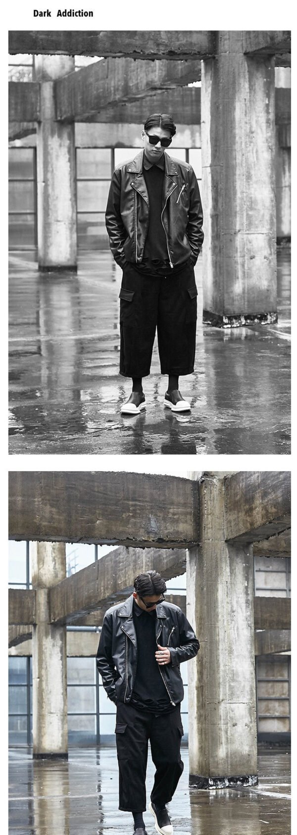 Wide Leg Dark Hong Kong Style Yamamoto Style Four Season Loose Straight Tube Men's Casual Pants