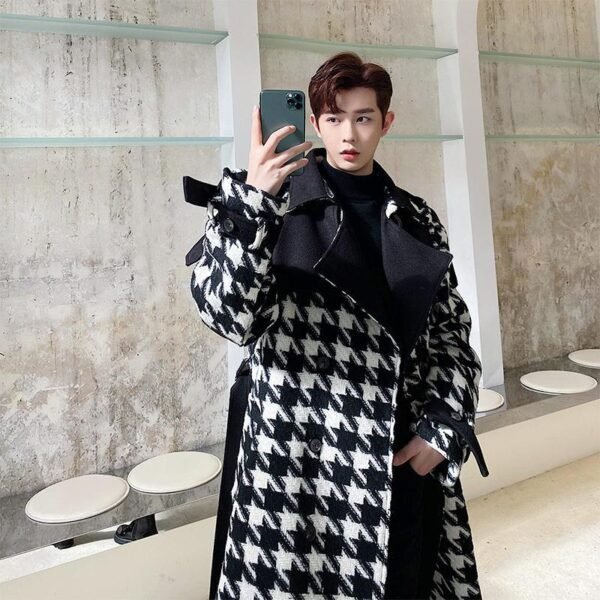 P165 Plus Cotton Thick Mid-length Windproof Coat Jacket