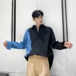 Men's Loose Slim Long-sleeved Denim Shirt Jacket