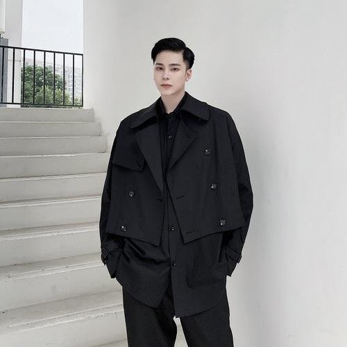 A261 Original Design Short Personalized Versatile Korean Loose Jacket Jacket