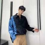 Men's Loose Slim Long-sleeved Denim Shirt Jacket